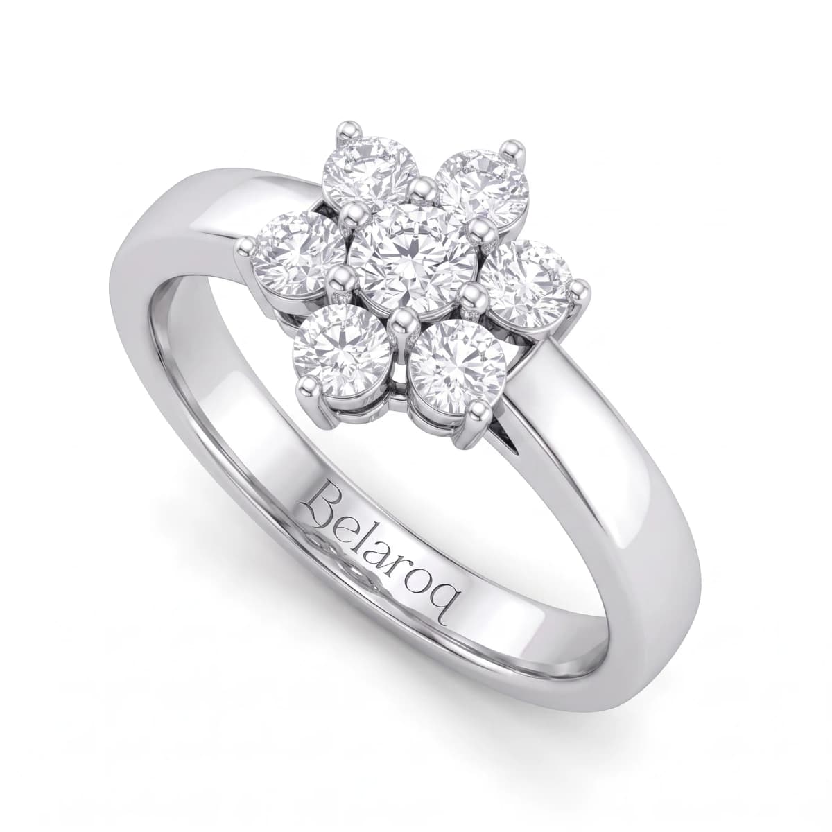 Belaroq Coralie Wisp Regal White Gold Lab Diamond Ring