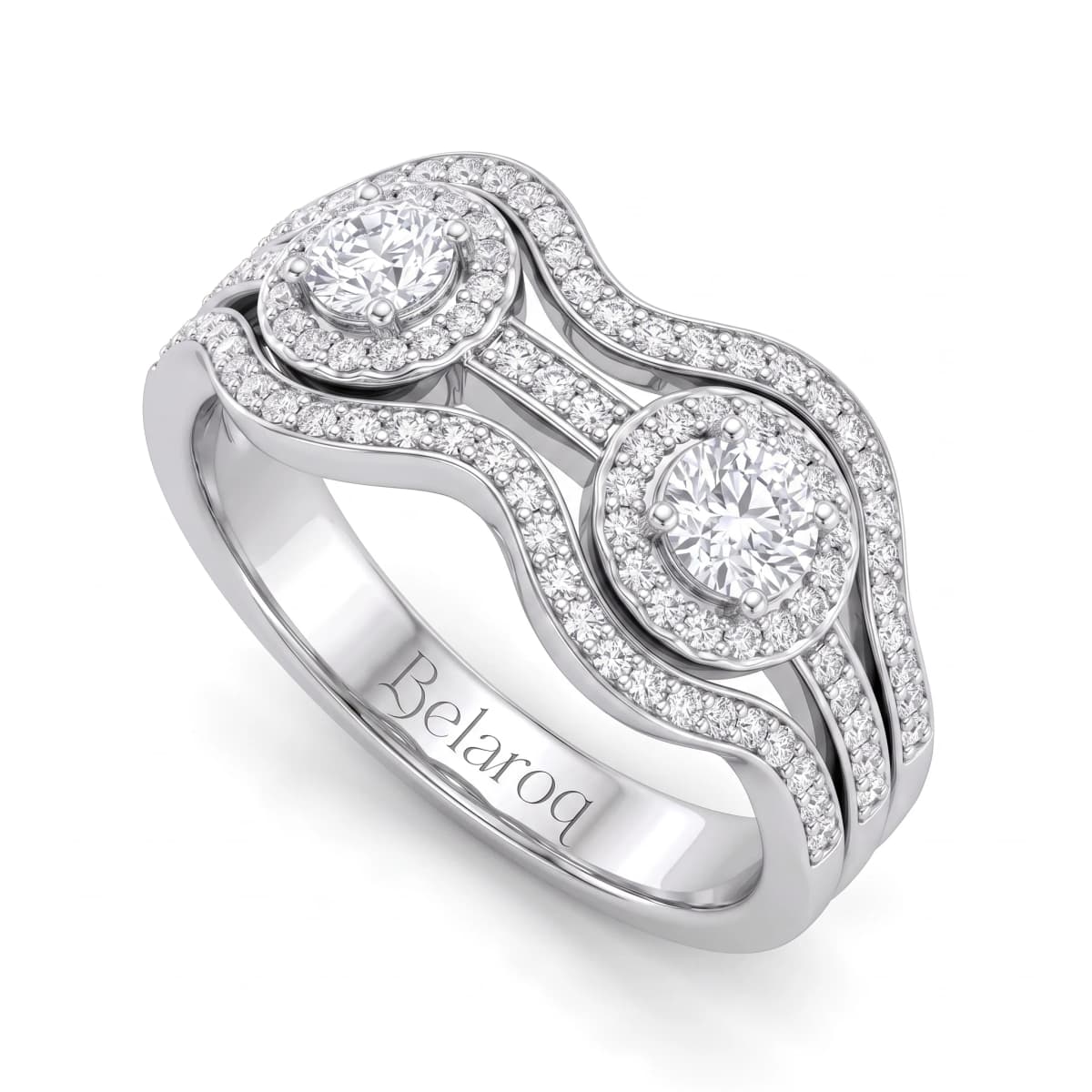 Belaroq Amara Vine Opus White Gold Lab Diamond Ring