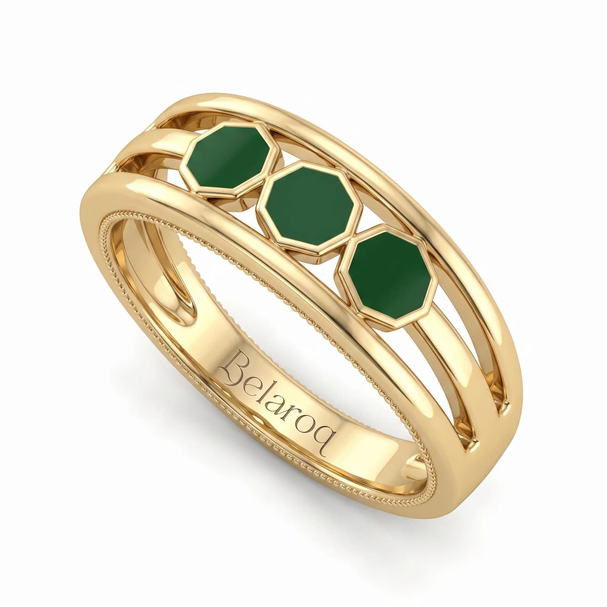 Belaroq Virelle Iris Adorn Yellow Gold Ring
