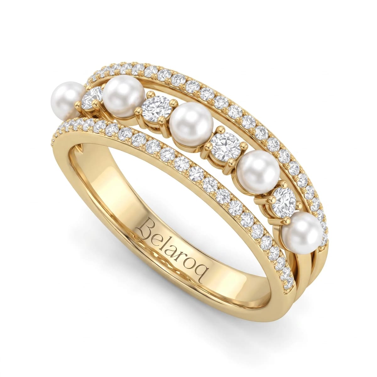 Belaroq Mireya Dew Ceremony Yellow Gold Lab Diamond Ring