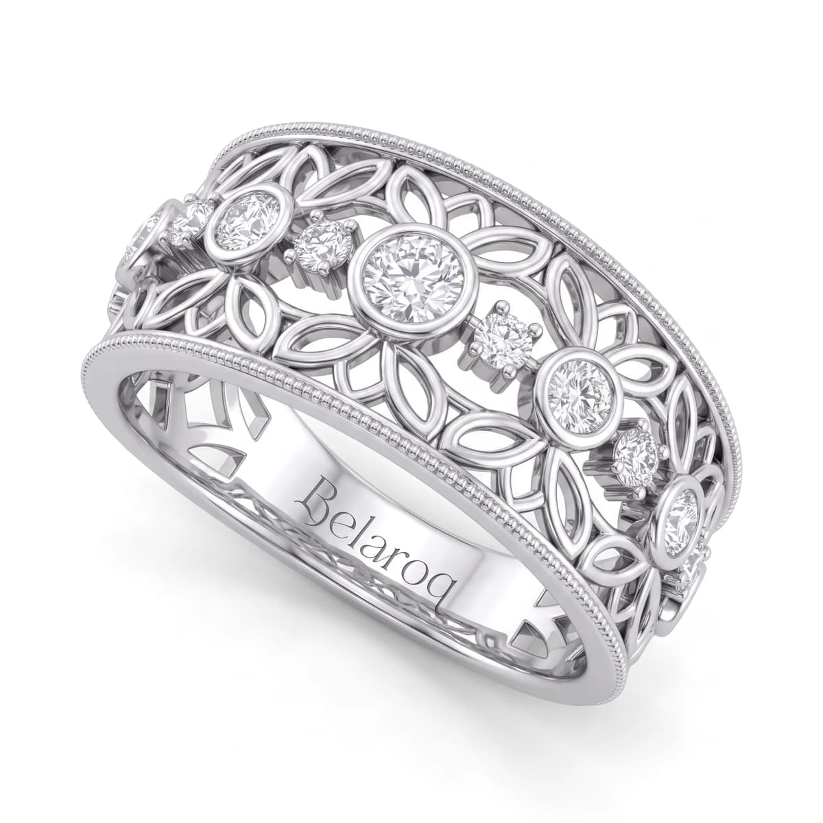 Belaroq Asteria Reed Whisper White Gold Zirconia Ring