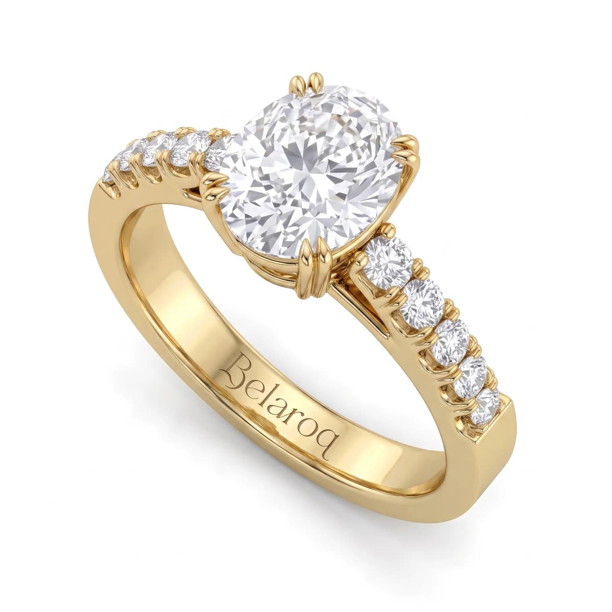 Belaroq Celestia Monarch Verve Yellow Gold Diamond Ring