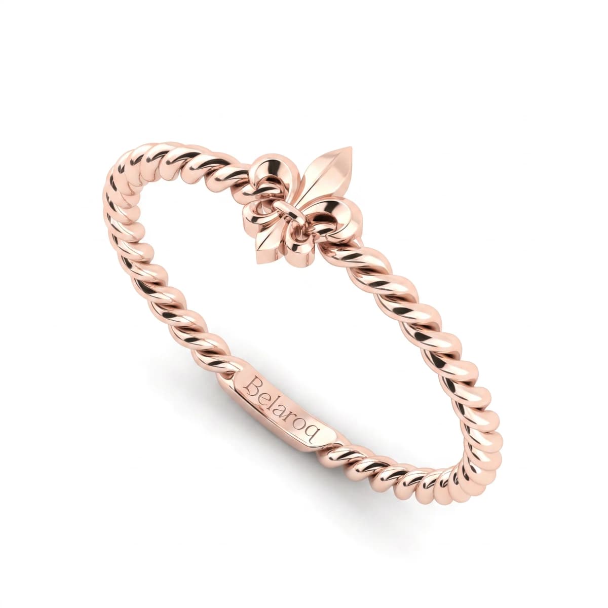 Belaroq Lunelle Pave Court Rose Gold Ring