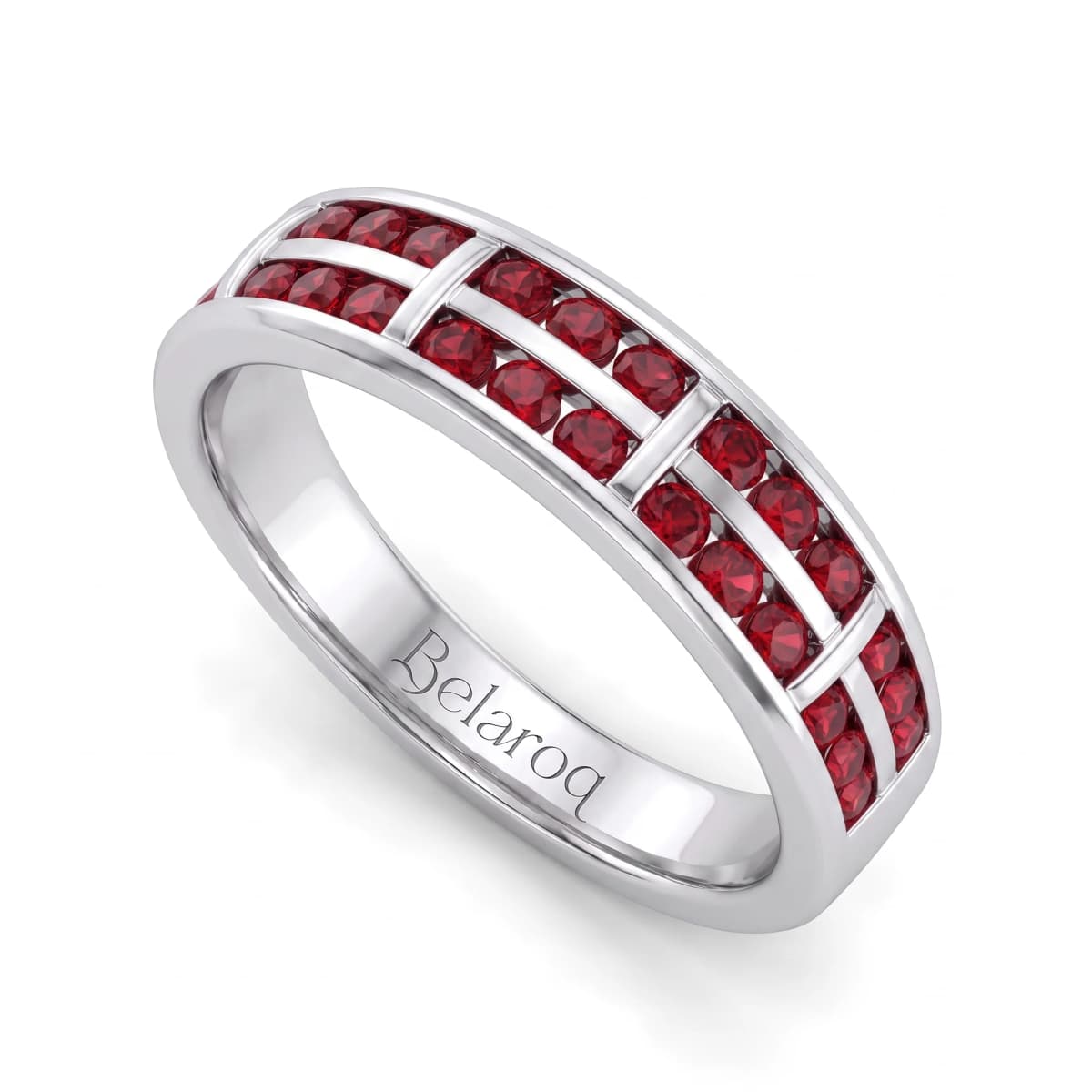 Belaroq Aurelia Lumen Velvet White Gold Ruby Ring