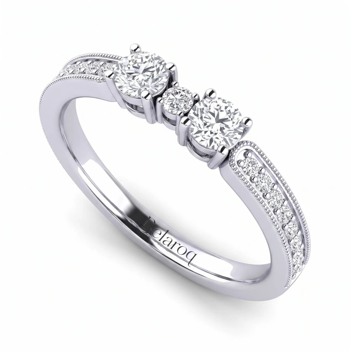 Belaroq Lucienne Silk Noble White Gold Diamond Ring