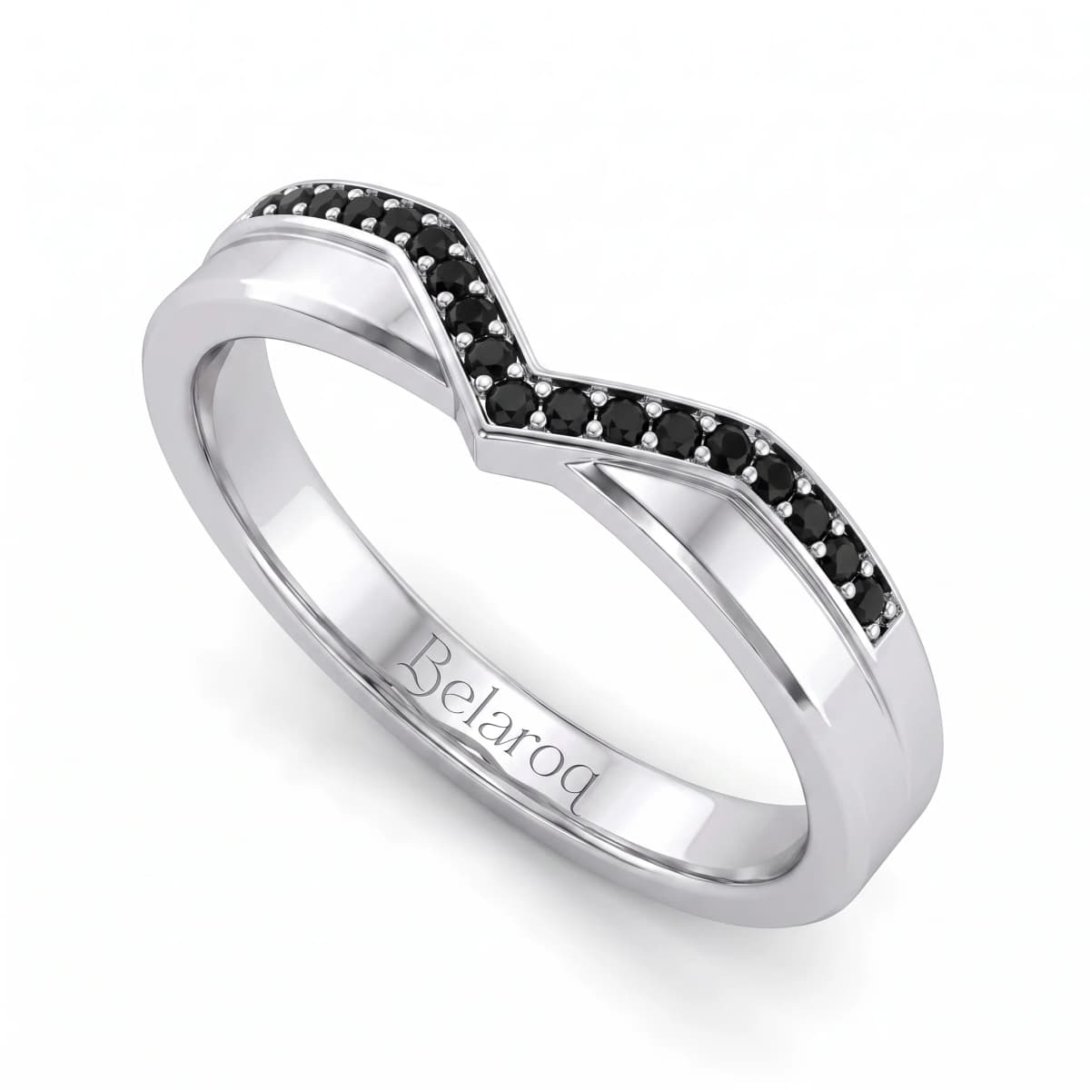 Belaroq Aveline Twist Lattice White Gold Diamond Ring