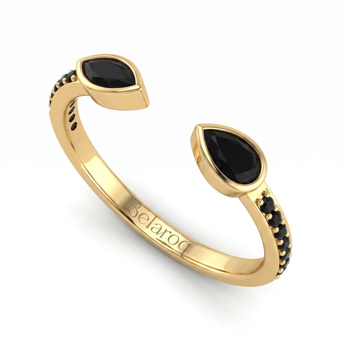 Belaroq Solara Ciela Rive Yellow Gold Diamond Ring