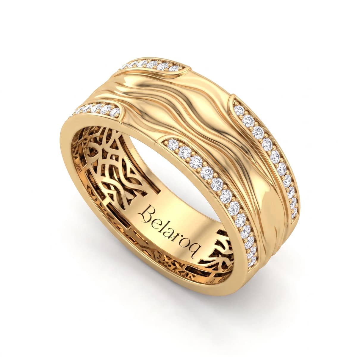 Belaroq Sabine Ember Gala Yellow Gold Zirconia Ring