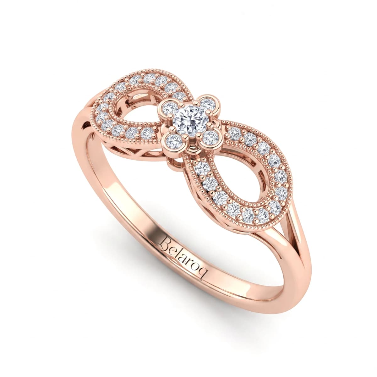 Belaroq Celine Star Whisper Rose Gold Diamond Ring