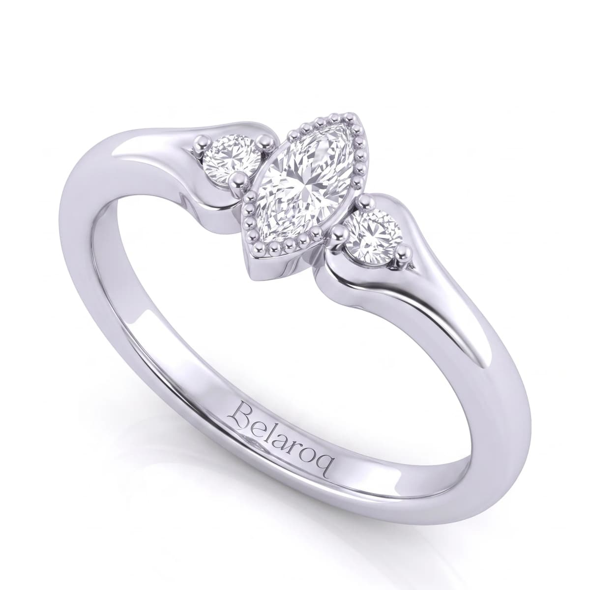 Belaroq Valora Meadow Fable Silver Lab Diamond Ring