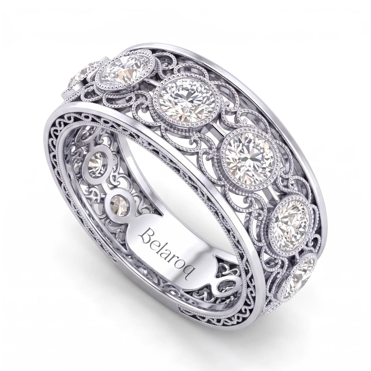 Belaroq Avalon Rill Verve White Gold Diamond Ring