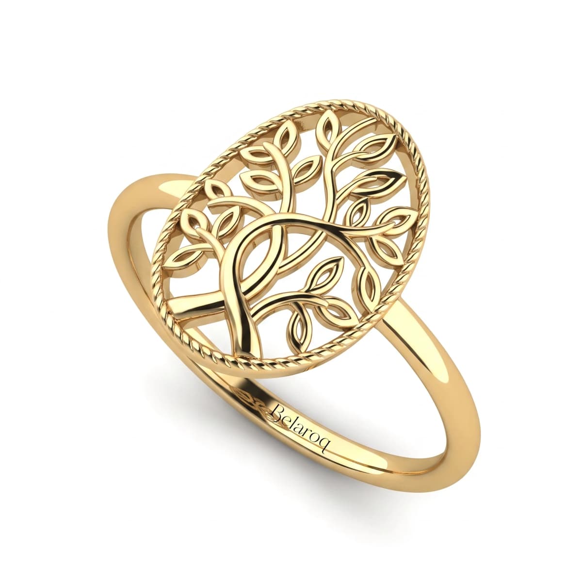 Belaroq Nocturne Grace Keepsake Yellow Gold Ring