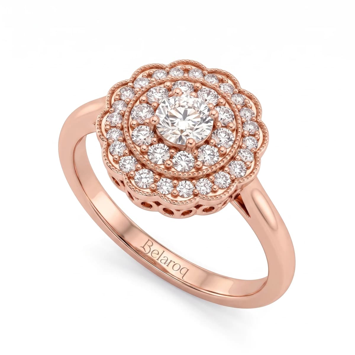 Belaroq Aria Charm Bijou Rose Gold Diamond Ring