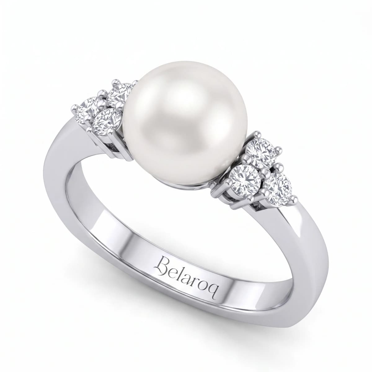 Belaroq Seraphine Mira Luxe White Gold Diamond Ring