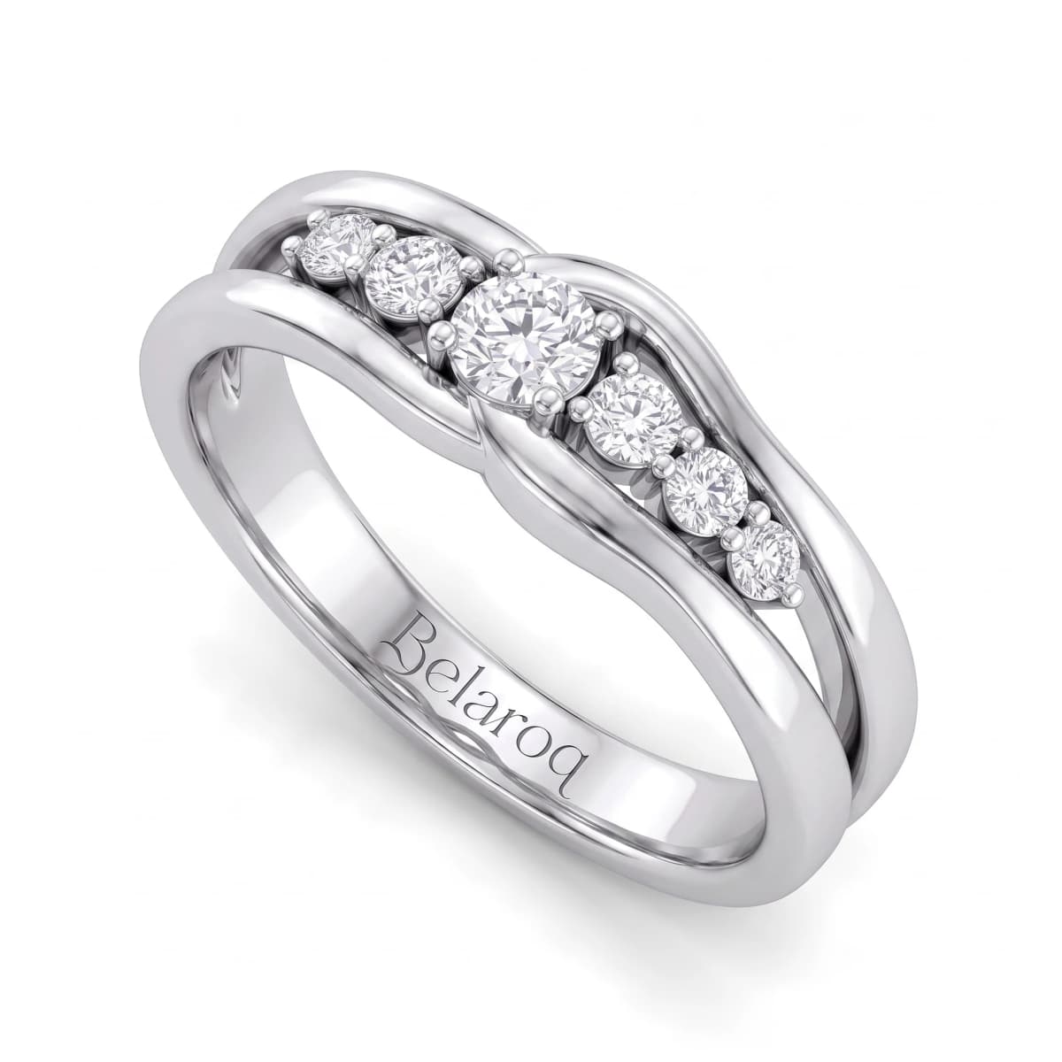 Belaroq Lumina Dawn Gala White Gold Sapphire Ring