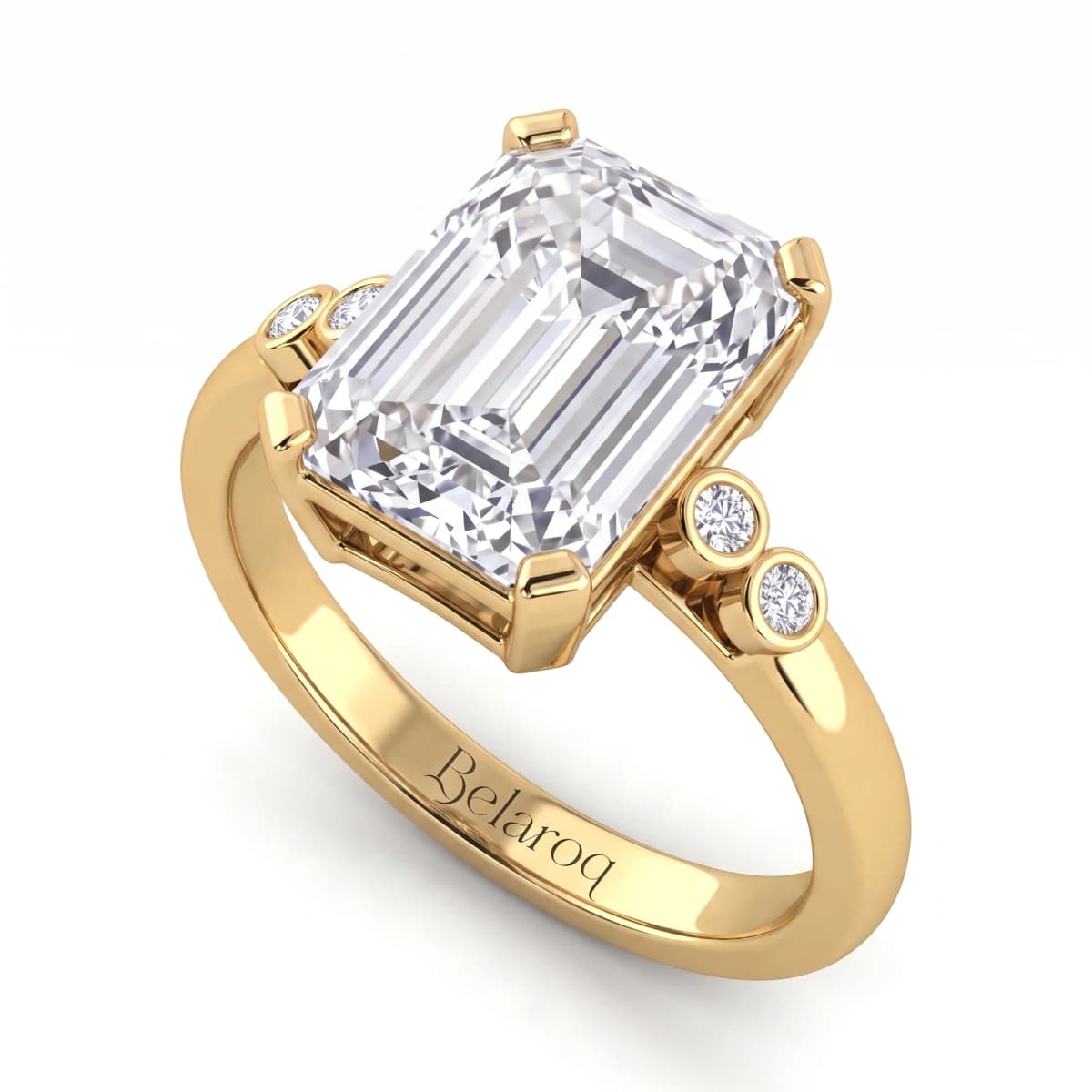 Belaroq Lunelle Pave Verve Yellow Gold Diamond Ring