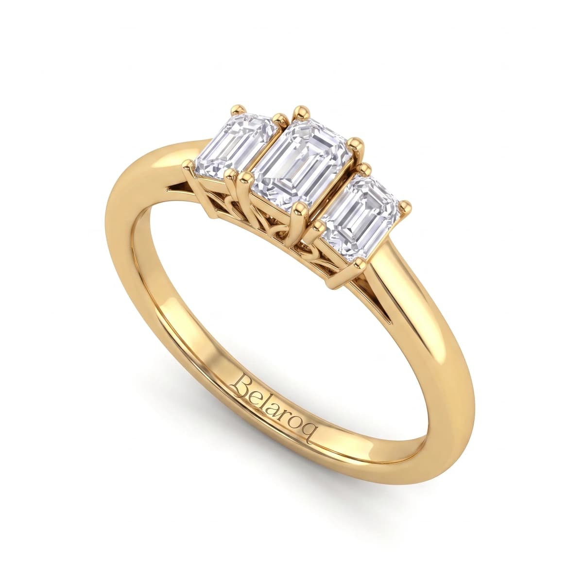 Belaroq Arielle Arc Atelier Yellow Gold Diamond Ring