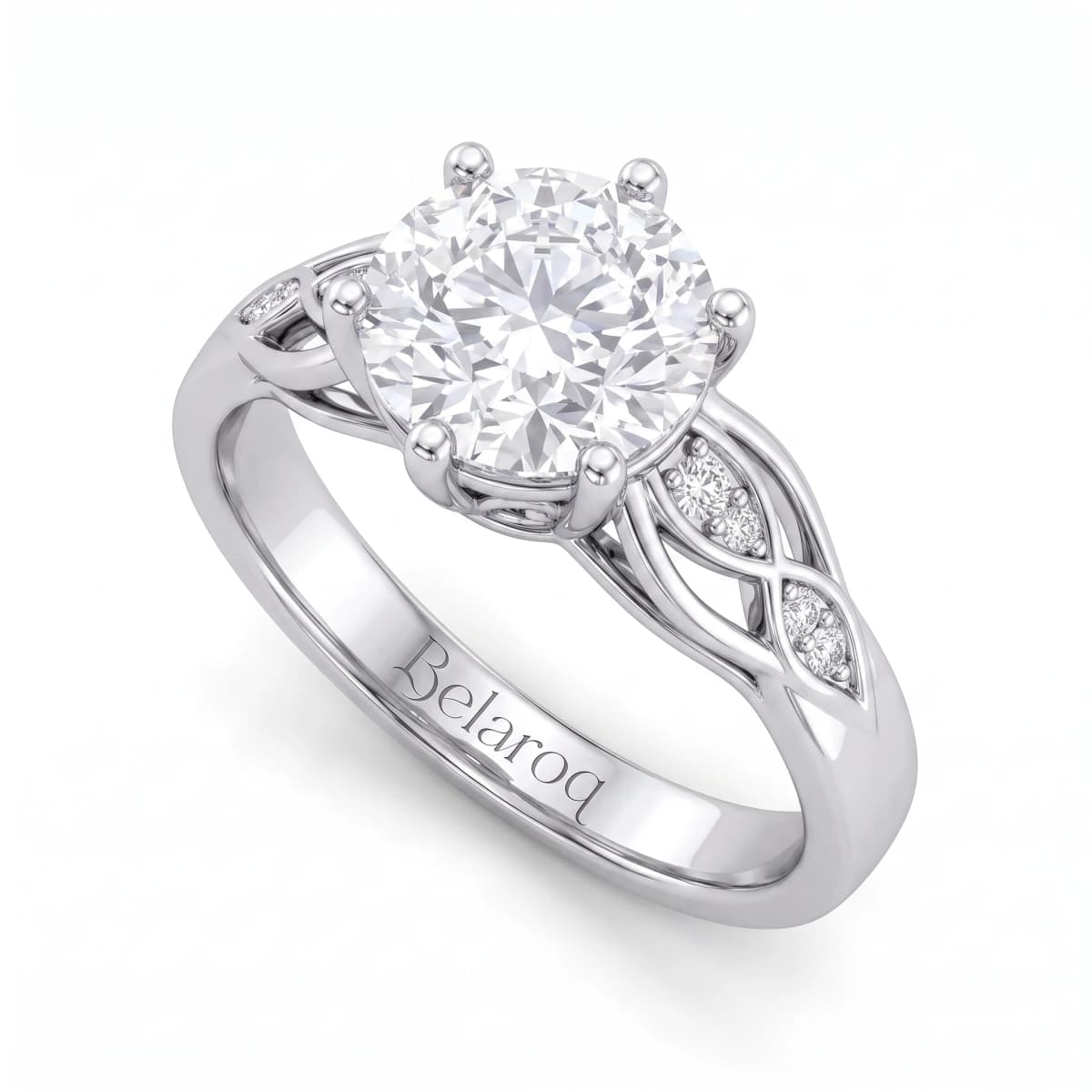 Belaroq Solara Ciela Lustre White Gold Diamond Ring