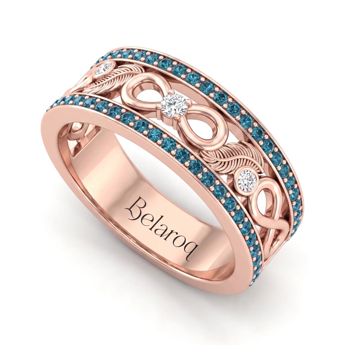 Belaroq Alouette Petal Couture Rose Gold Diamond Ring