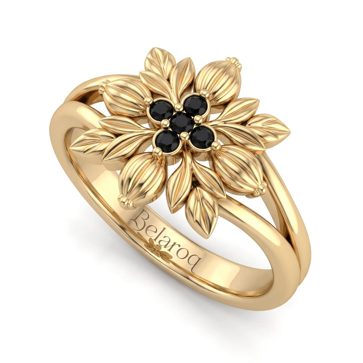 Belaroq Valora Meadow Ethereal Yellow Gold Diamond Ring