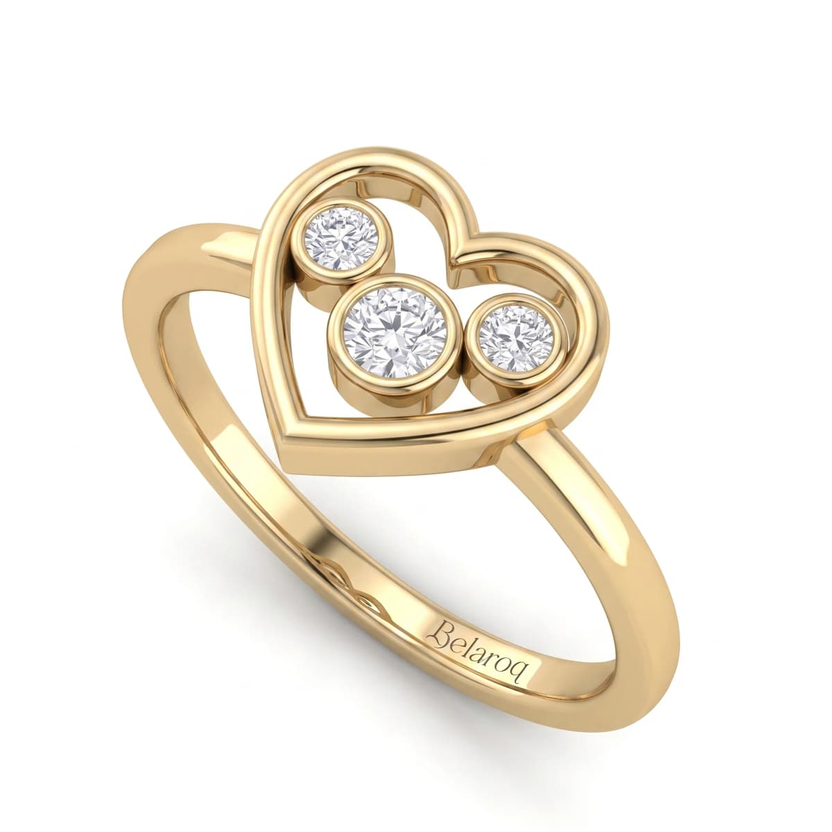 Belaroq Novelle Pearl Noble Yellow Gold Zirconia Ring