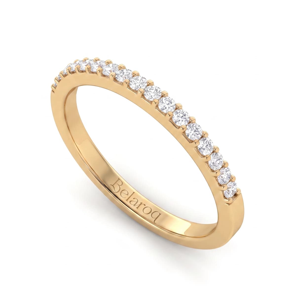 Belaroq Lyra Spire Rive Yellow Gold Lab Diamond Ring