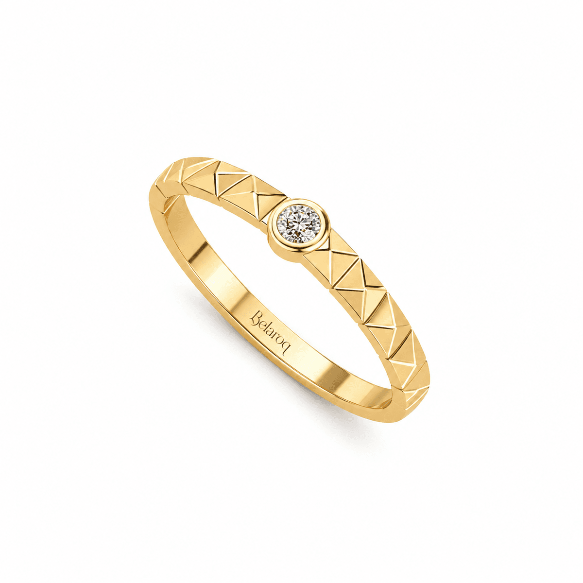 Belaroq Florevia Anillo de Compromiso Bisel
