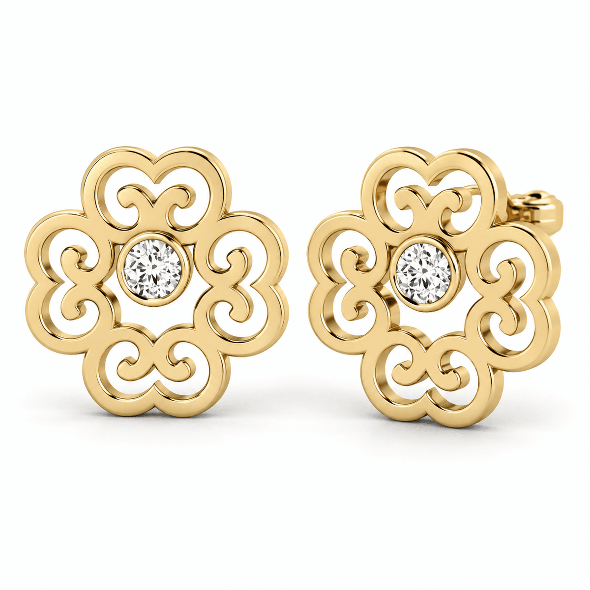 Belaroq Brialuneelarisse Round Bezel Earrings