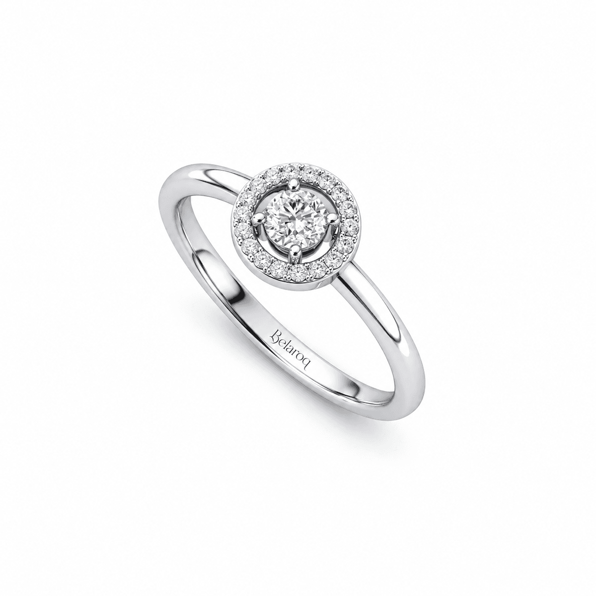 Belaroq Lunacenta Bague de Fiançailles Halo