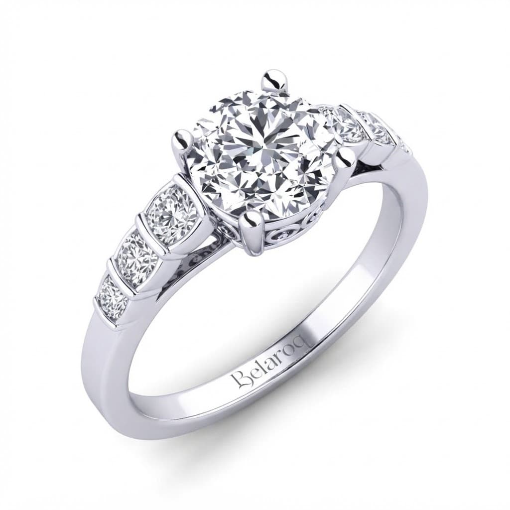 Belaroq Alouellelucenne Round Prong Engagement Ring