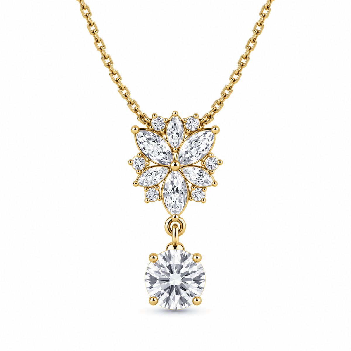Belaroq Florevia Mixed Prong Necklace