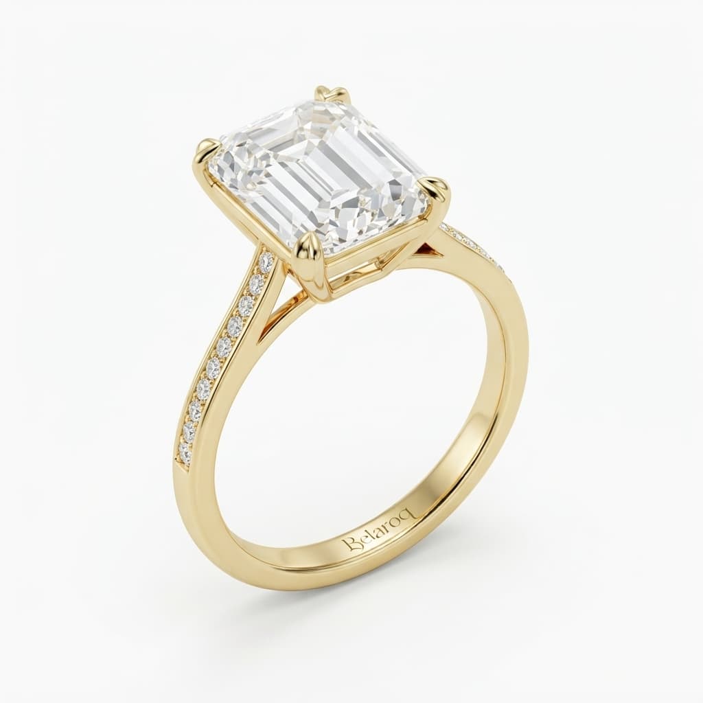Belaroq Meliora Emerald Mixed Engagement Ring