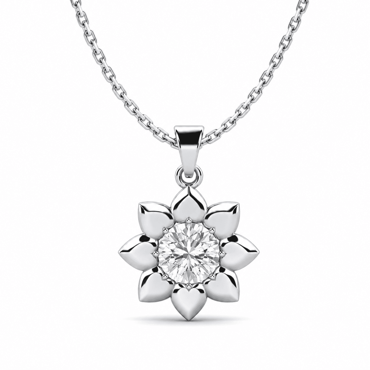 Belaroq Selioravelisse Halskette mit Achtblättriger Diamantblüte