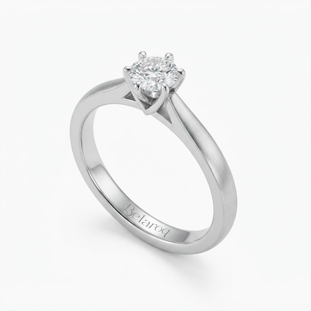 Belaroq Rosavievelisse round prong Engagement Ring