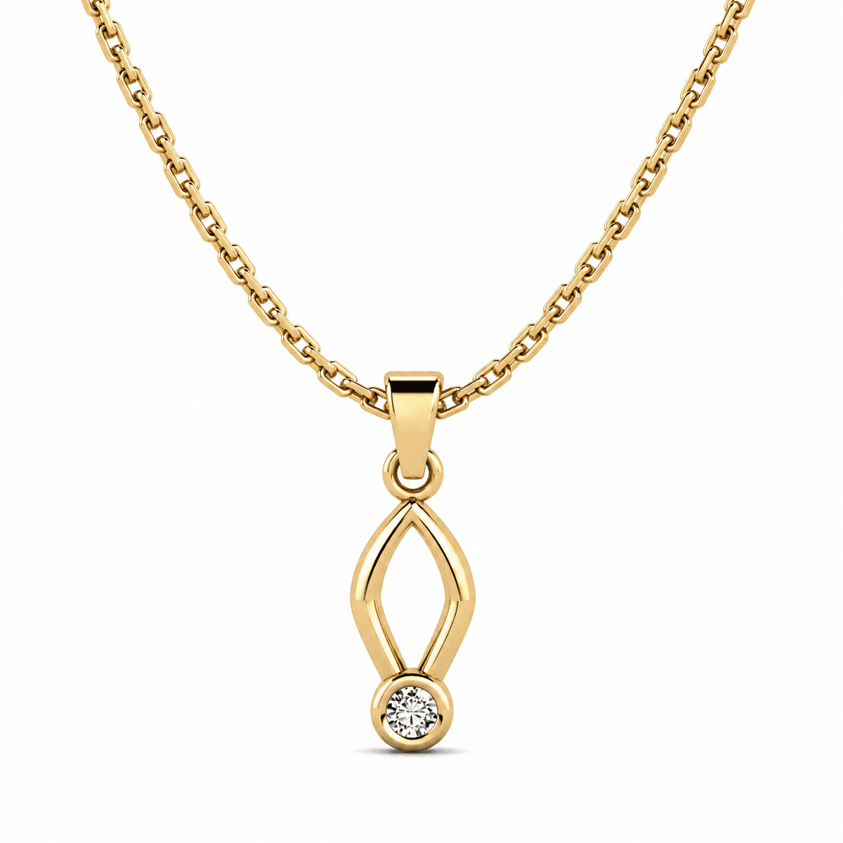 Belaroq Lunessa Round Bezel Necklace