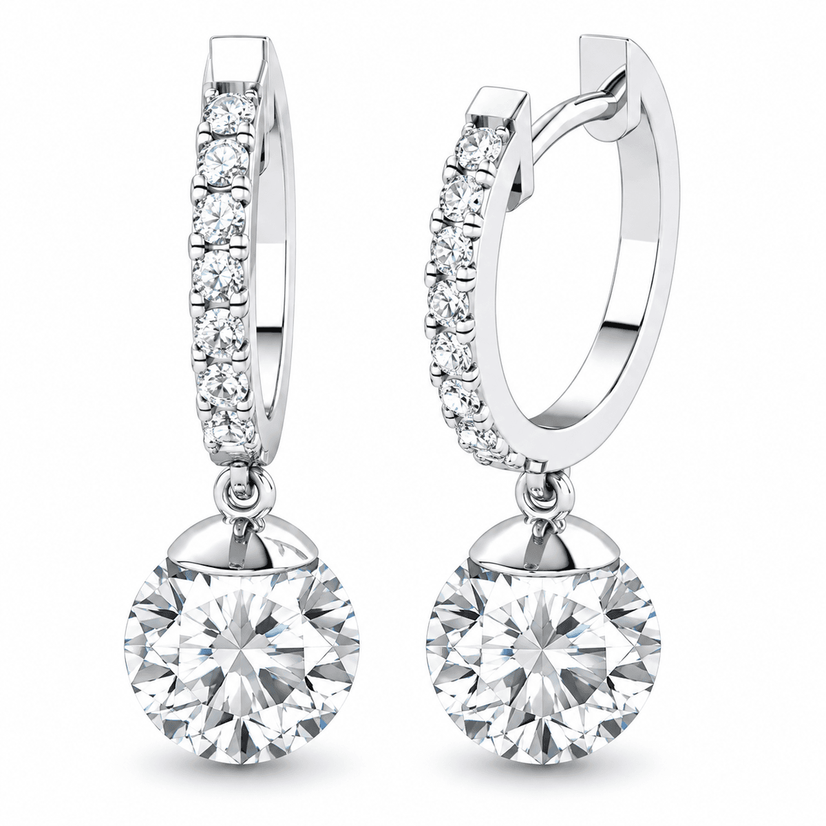 Belaroq Orelissa Halo Drop Hoop Earrings