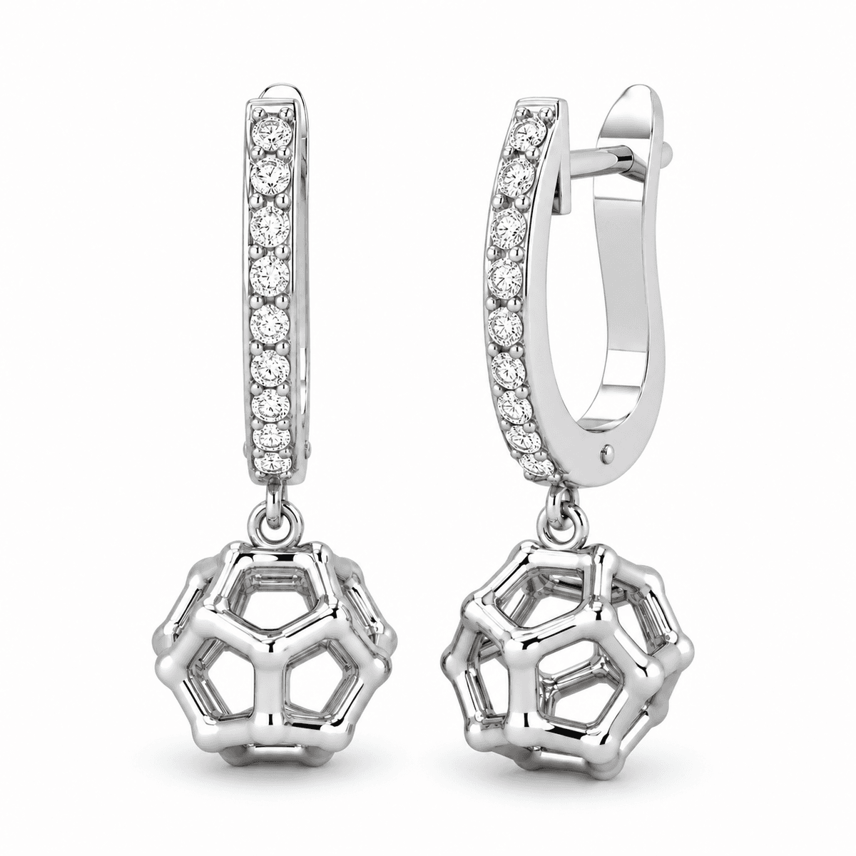Belaroq Cellivra Open Cage Hoop Earrings