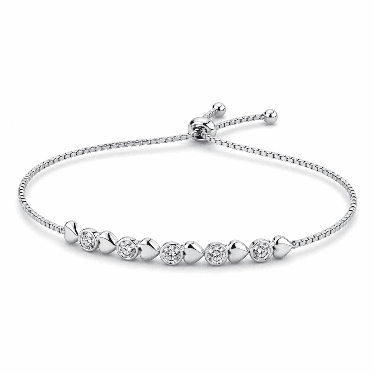 Belaroq Nivelleperaline Bracelet à Diamants Alternés