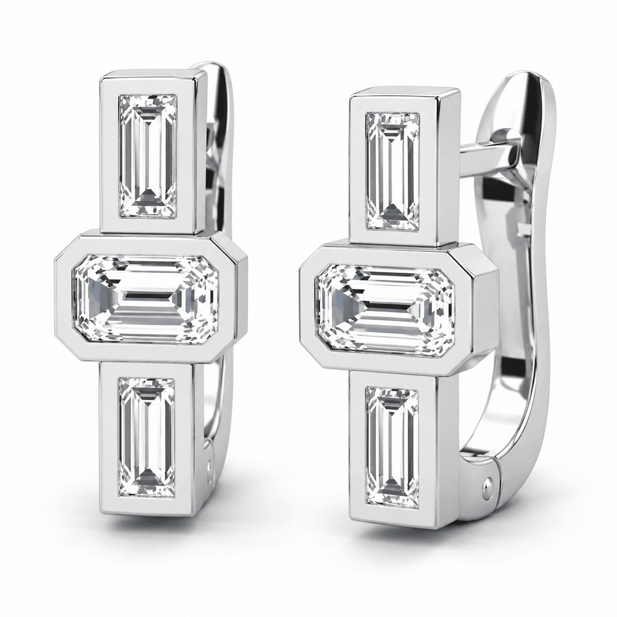 Belaroq Serenne Mixed Bezel Earrings