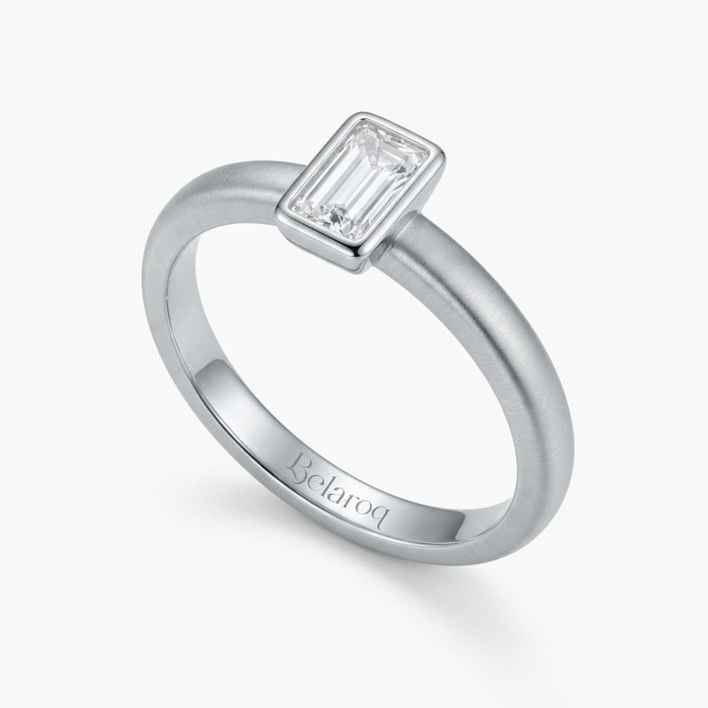 Belaroq Meliora Baguette Bezel Engagement Ring