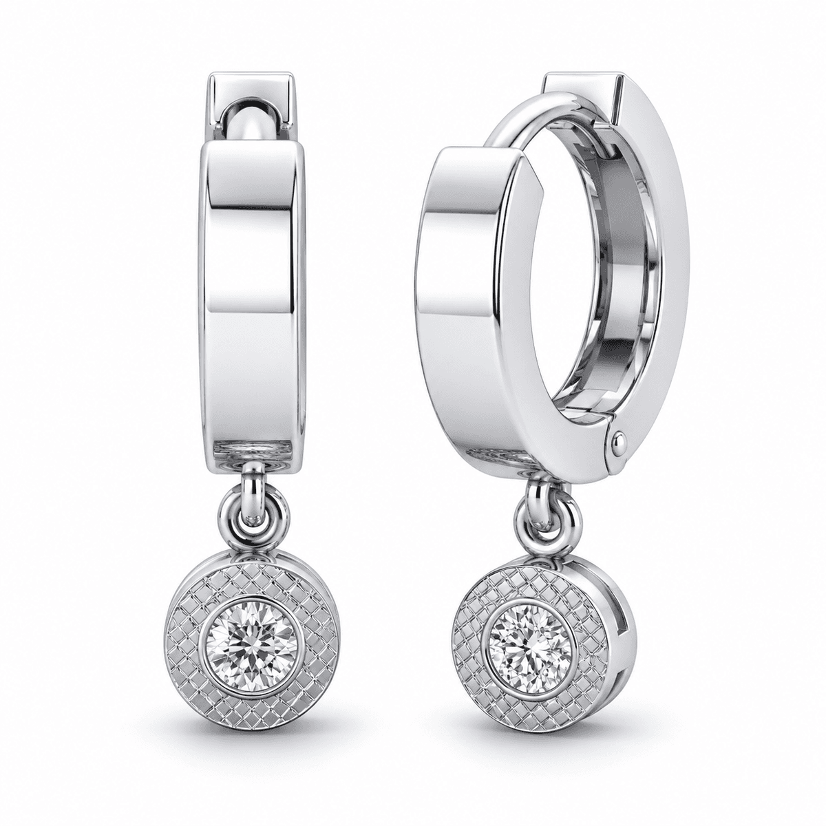 Belaroq Peralinedeloria Round bezel Earrings
