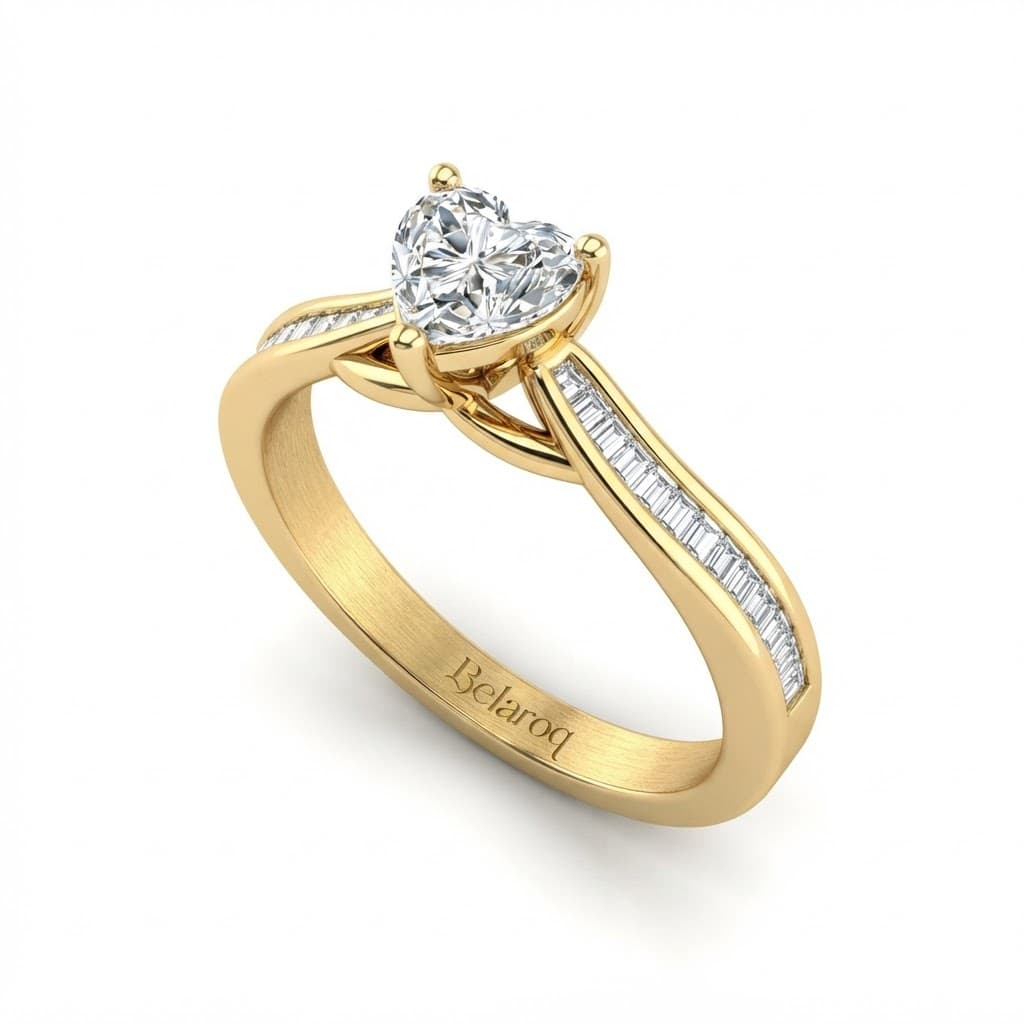 Belaroq Caliste Anillo de Compromiso De garras