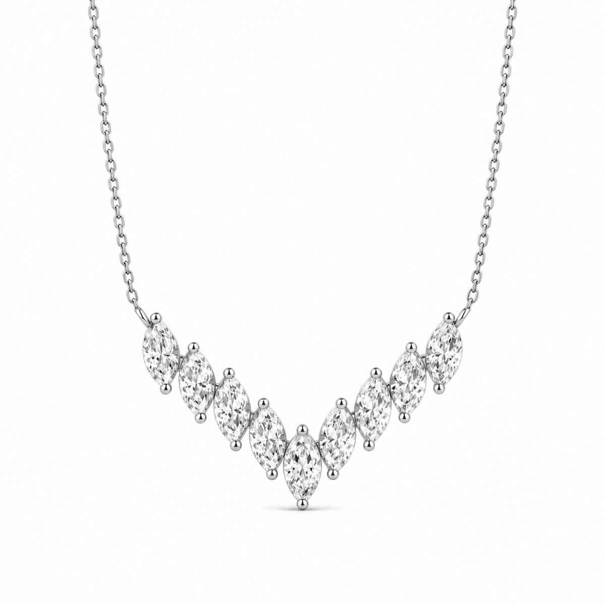 Belaroq Norelia Nine Marquise V Necklace