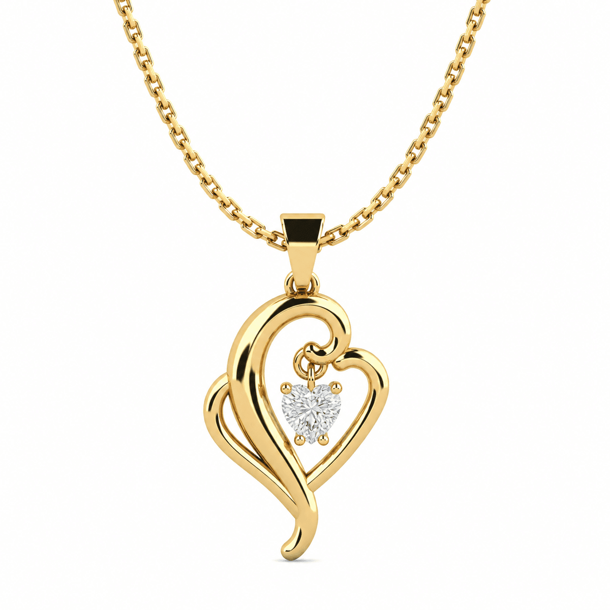 Belaroq Virelle Heart Prong Necklace