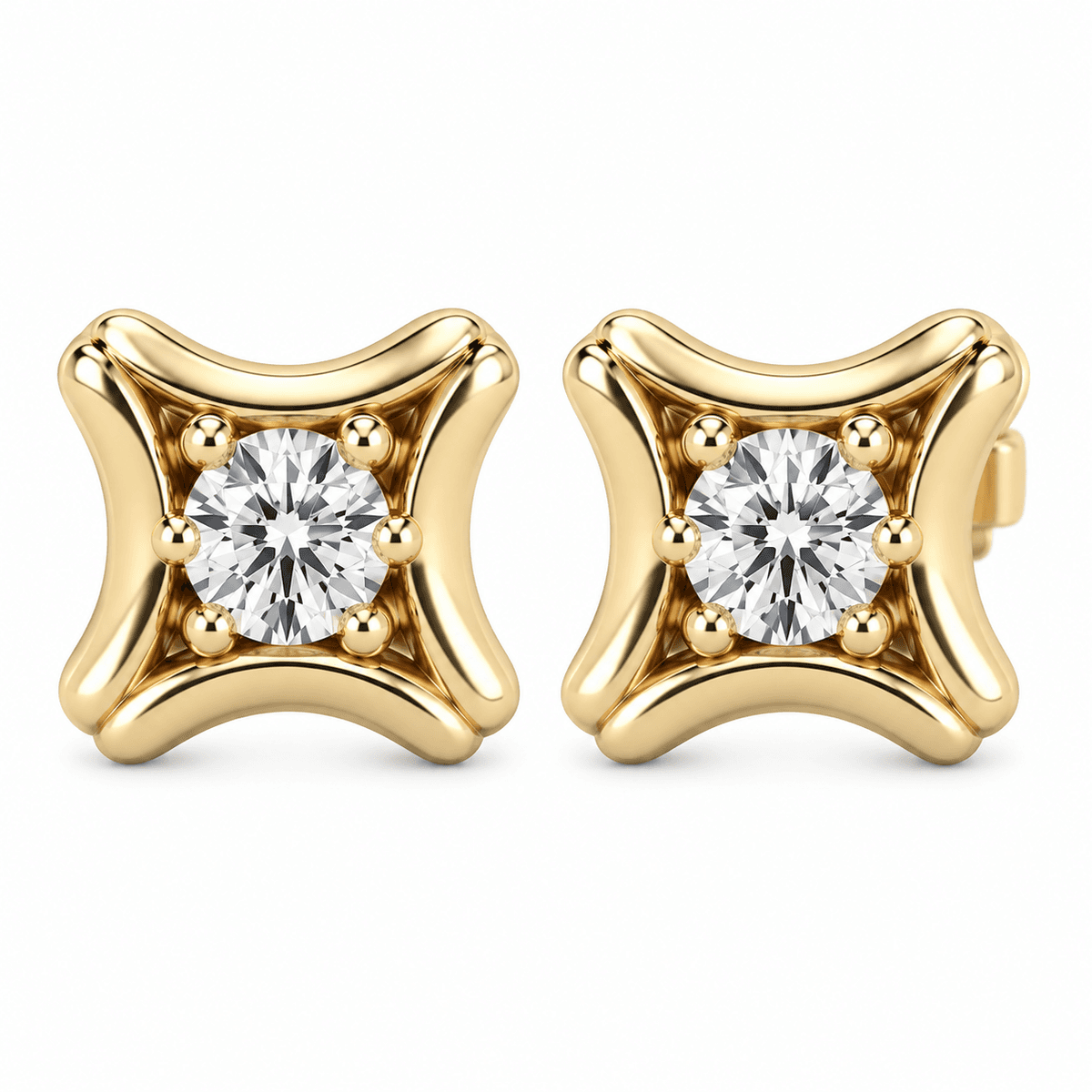 Belaroq Faelissetaveline Round Prong Earrings