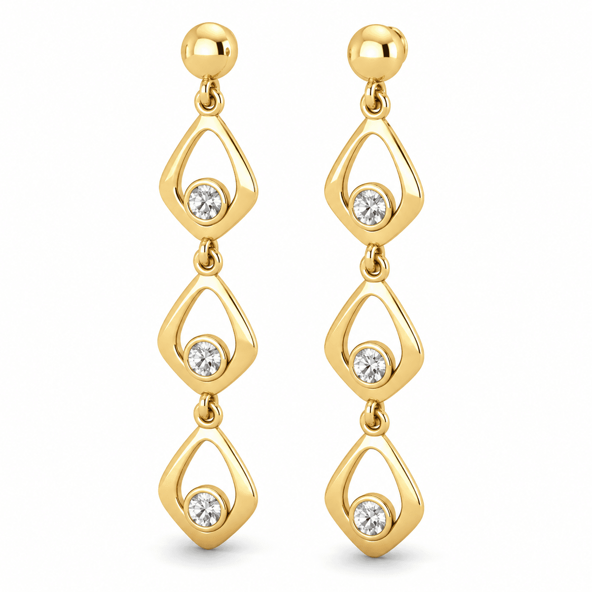 Belaroq Aurevia Round Bezel Earrings