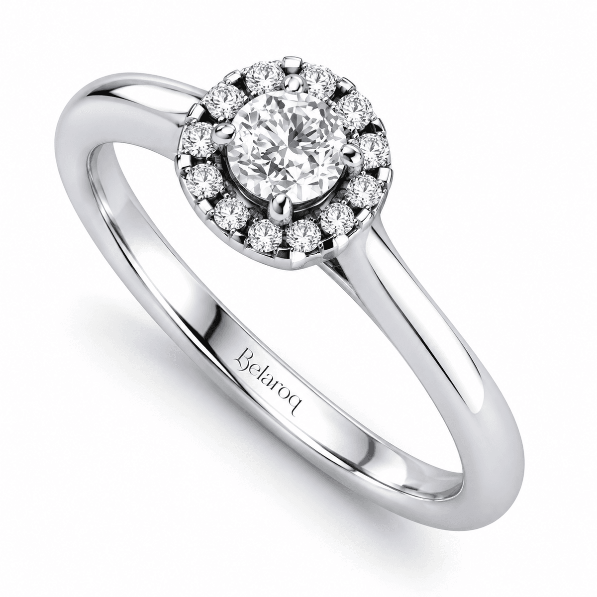 Belaroq Iverelle Round Halo Engagement Ring