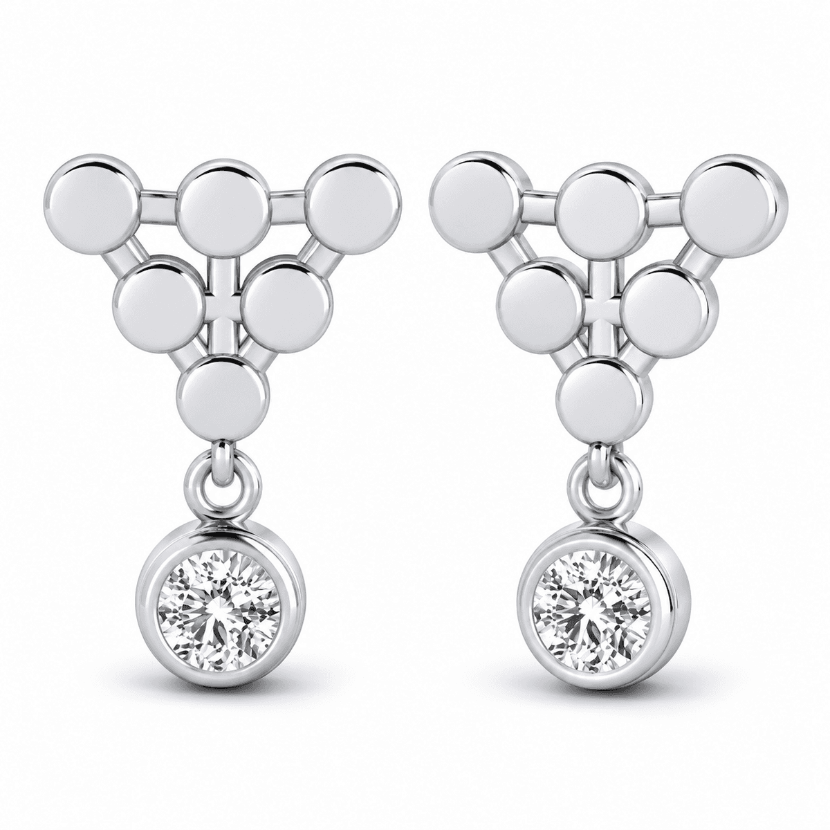 Belaroq Avelineraveline Round Bezel Earrings